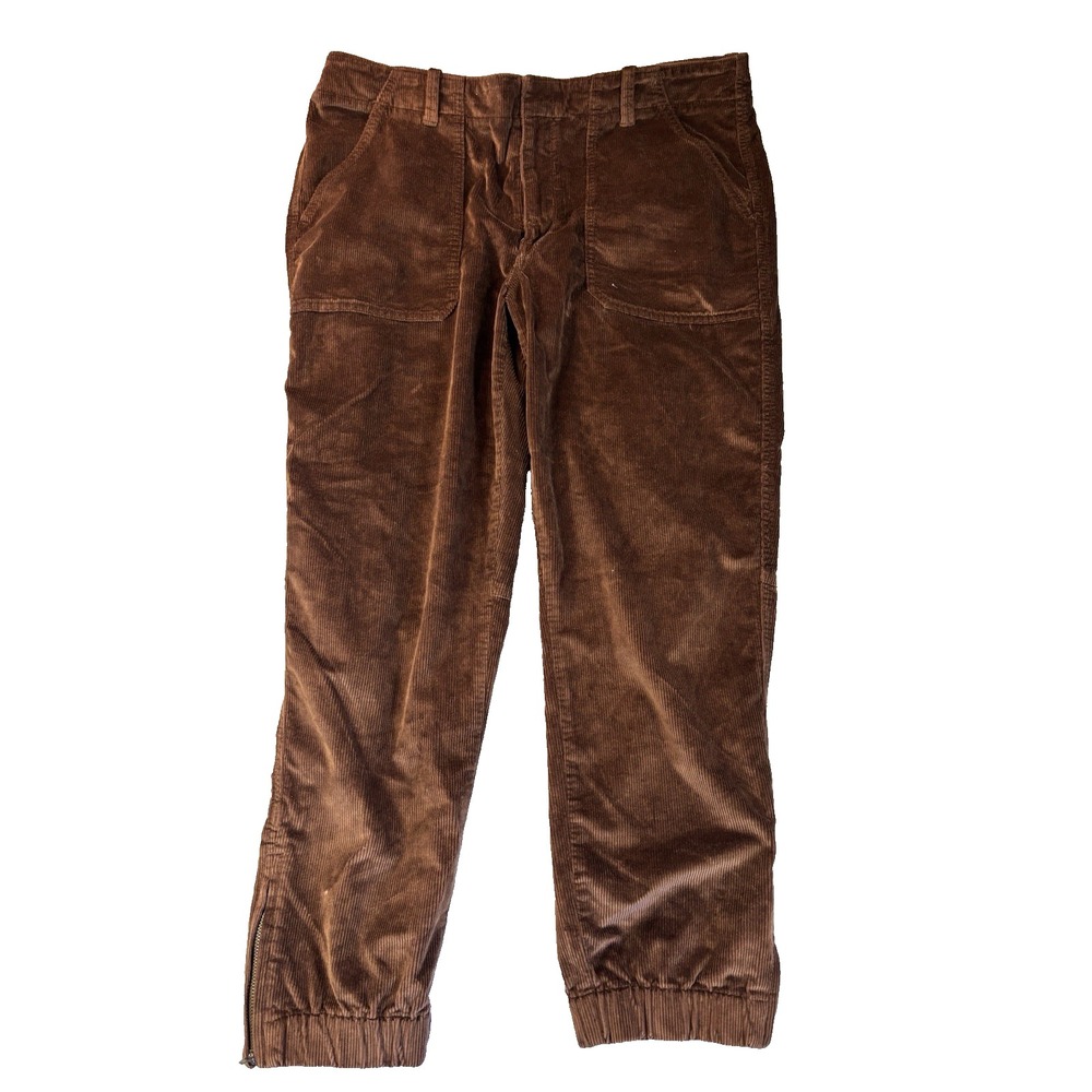Banana Republic Corduroy Utility Jogger Pants 16 Dark Academia Gorpcore Brown